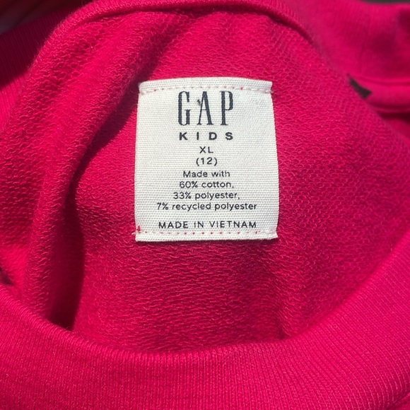Gap kids size XL (14) pink with stars sweatshirt - Picture 3 of 3